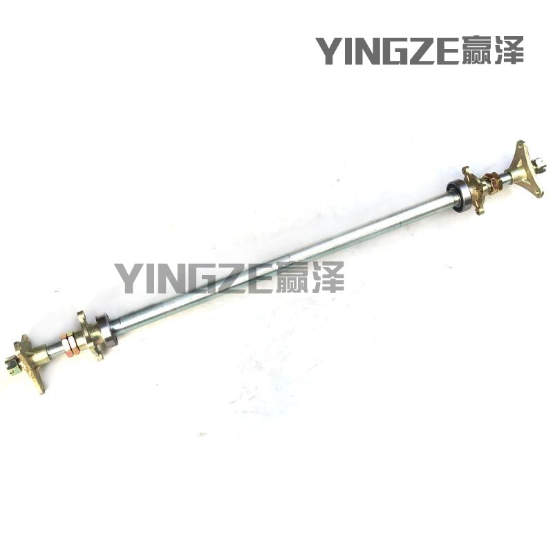 自制18CC四轮漂移卡丁车配件后轴后桥悬挂总成法兰座轴承座 87CM