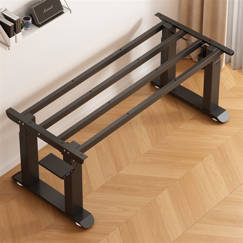 智能电动升降桌腿双电机四立柱办公桌茶几学习办公一体电脑桌支架