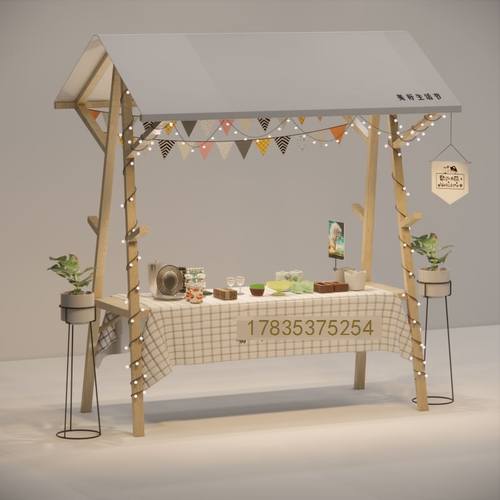 花车活动市集布艺售货车小吃夜市折叠棚架展示架商场集市