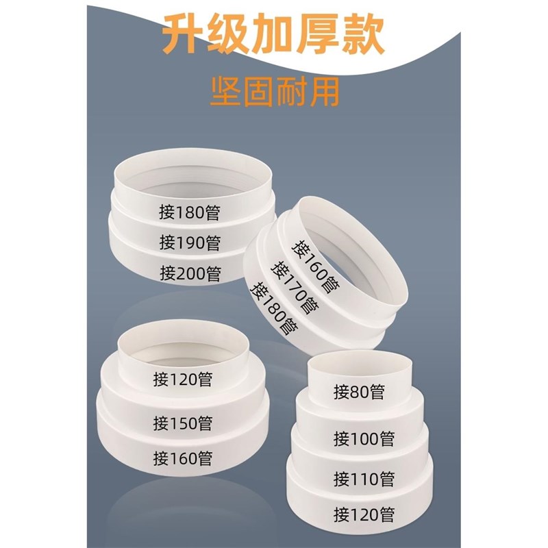 抽油烟机排烟管变径圈8 10 11 12 14 15 16 17 18 19 20cm转接头
