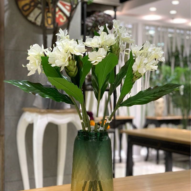 仿真手感白色蝴蝶姜花现代餐厅客厅样板间卧室酒店花艺装饰摆件