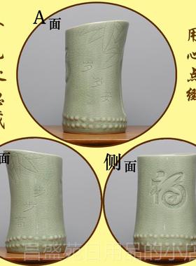 高档钥中式陶瓷鞋柜桌面巾抽关纸盒小装饰玄进门口入户放匙面收纳