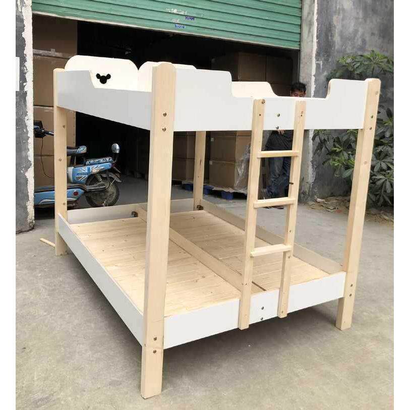 托管班小学生午睡床实木儿童上下铺小饭桌午托床四人床铺定制田