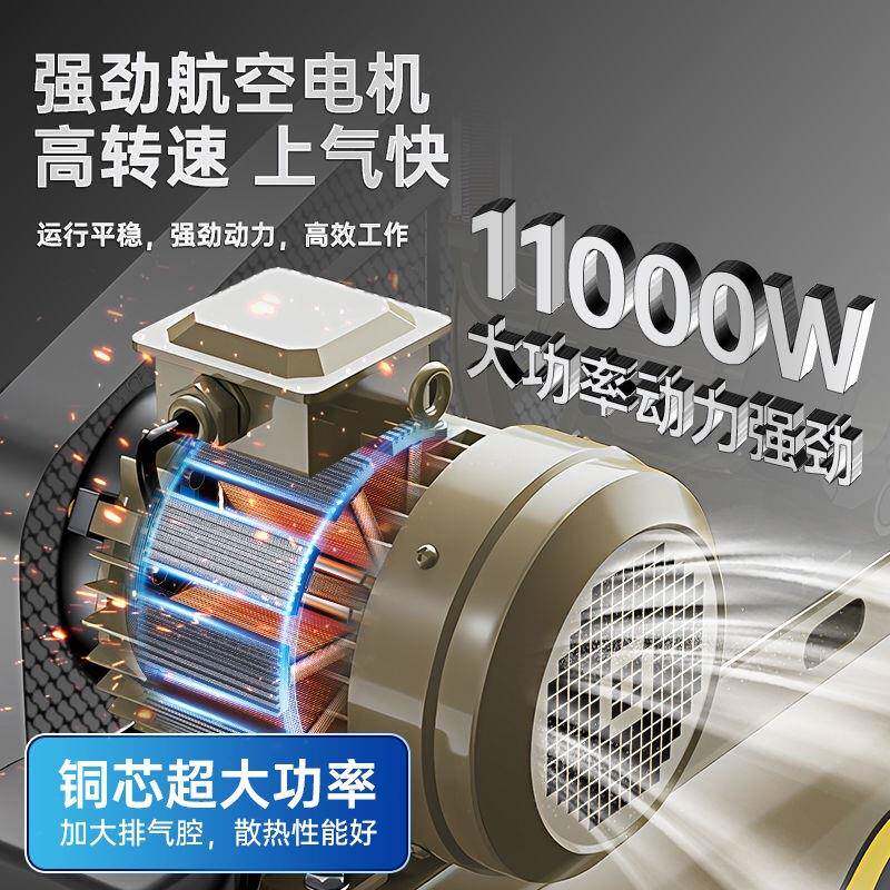 空压机打气泵小型高压工业级7.5kw220V空气压缩机大型380三相汽修