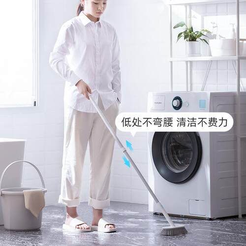 216厕ZQ硬毛地刷浴室刷地缝间所长柄刷地扫把刷子卫生板刷地清洁