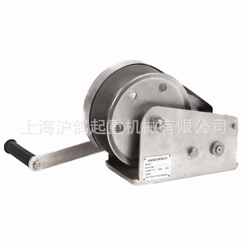 304不锈钢手摇绞盘防锈防锈手动绞盘绞车卷扬机防腐蚀自锁绞盘