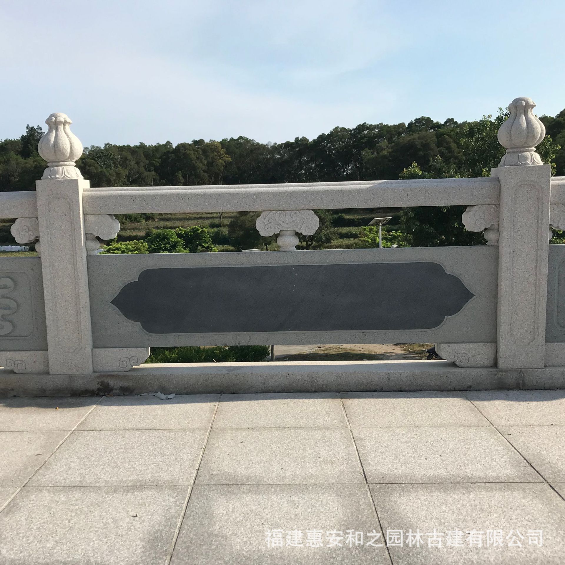 花岗岩石雕莲花桥栏杆加工