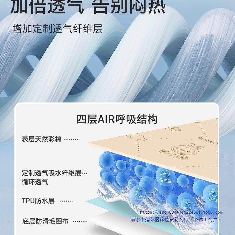 隔尿垫婴儿童大尺寸防水可洗表纯棉透气宝宝类夏季睡觉隔夜床垫