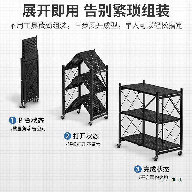免安装折叠书架可移动置物架带轮金属架子展示架简易书报架绘本架