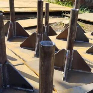 500*500道路路基沉降观测板对丝探测杆