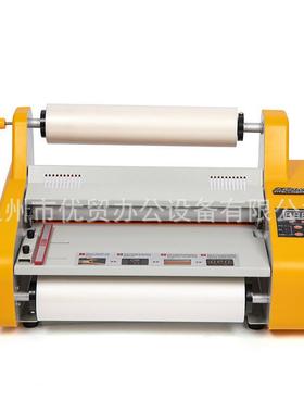 单双面覆膜卷膜机小型覆膜机半自动FM3520工厂店升级版封膜机