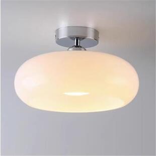 中古玄关入户过道灯原木奶油柿子吸顶灯复古日式阳台衣帽间卧室灯