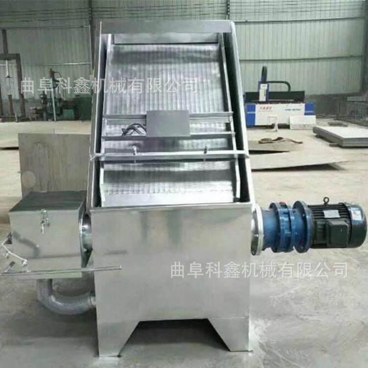 大型斜筛式固液分离机牛粪压榨挤干机养殖场畜禽粪便脱水机科鑫