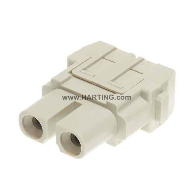 HARTING重载连接器2芯40A2哈针螺钉快速连接90140022WEP701丁插头