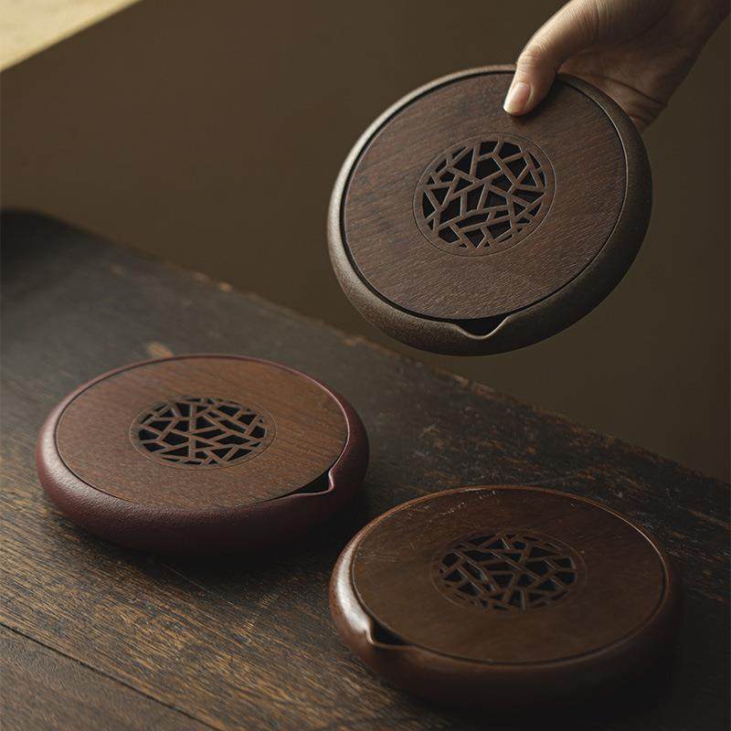 蛮己紫砂土蓄水壶承茶道配件茶壶干泡台茶台收纳废水家用小茶盘