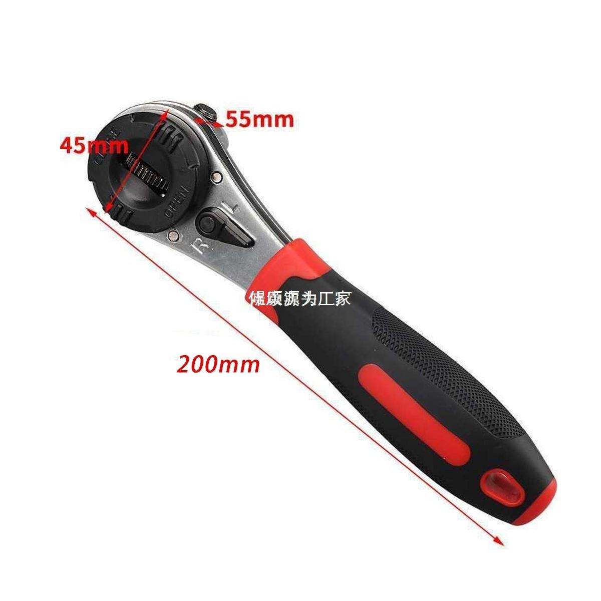 新款可调式万用多功能6-22MM棘轮活动开口扳手五金工具