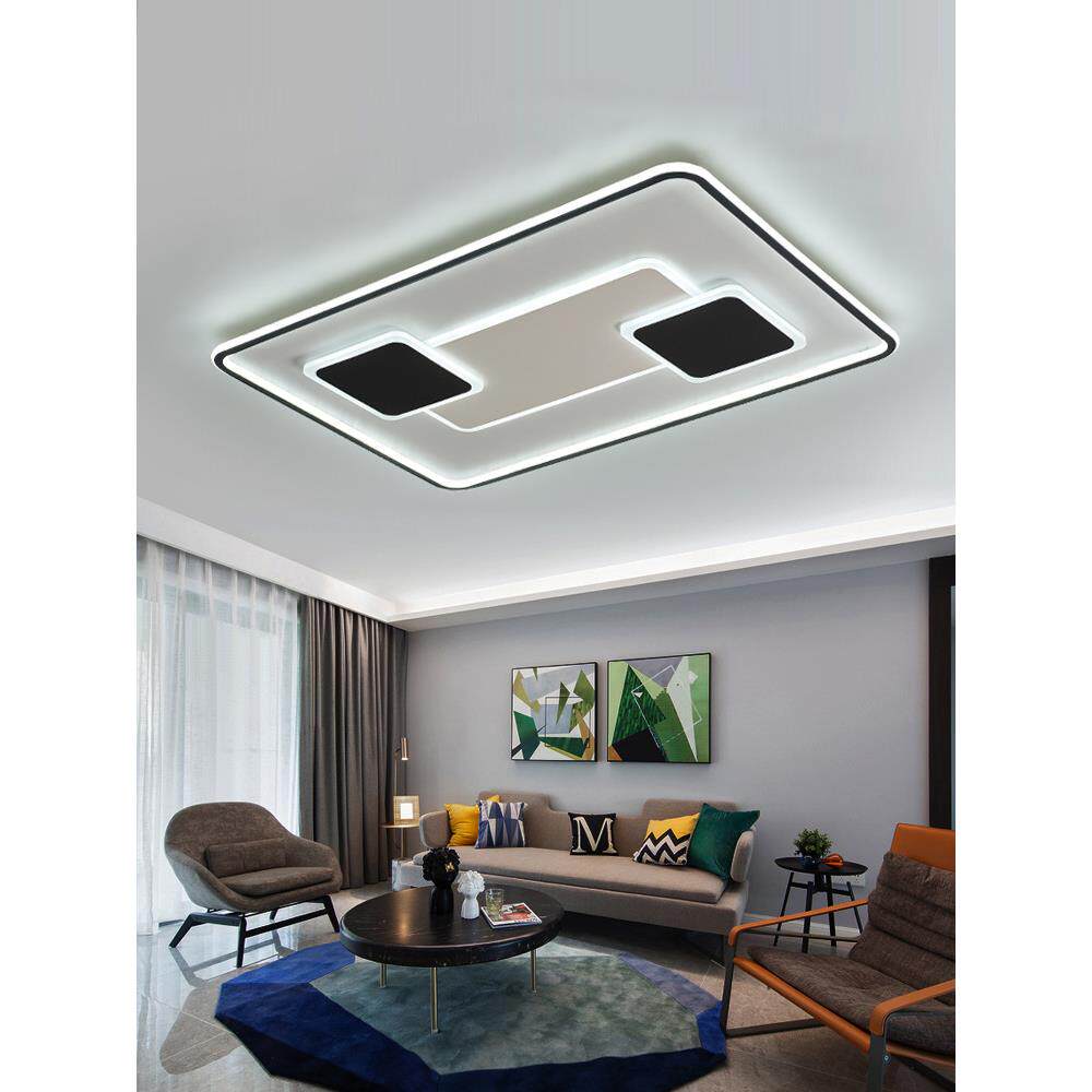 2020年新款客厅灯现代简约大气家用led吸顶灯长方形全屋灯具套餐