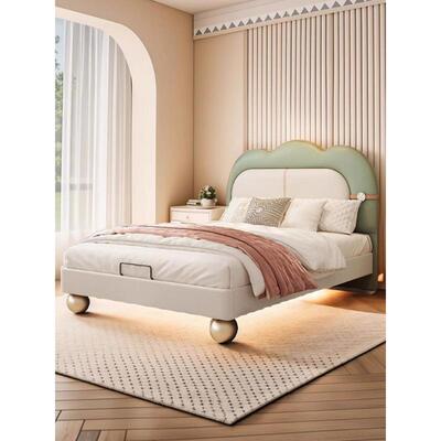 GBSCC2207优学郎人软包床轻奢1BBM609-1.5米双M儿童床女孩孩男童