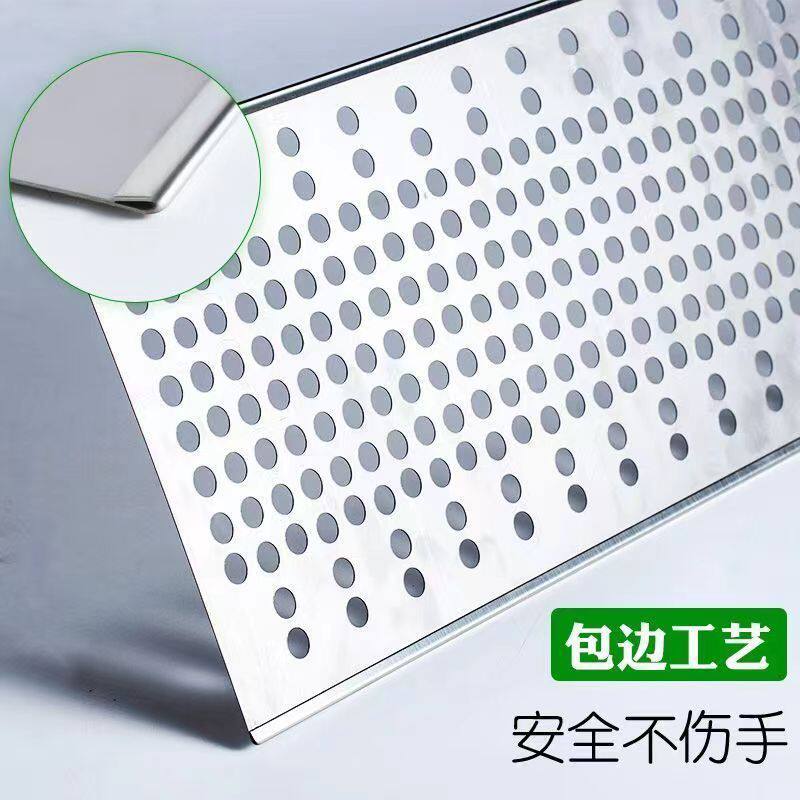 加厚304不锈钢防盗窗冲孔垫板阳台防掉防漏防护栏网格定制免拼接
