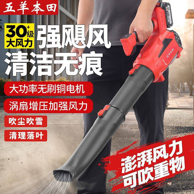 学校物业专用充电式无刷锂电吹风机工业鼓风机吹雪机除尘器吹树叶