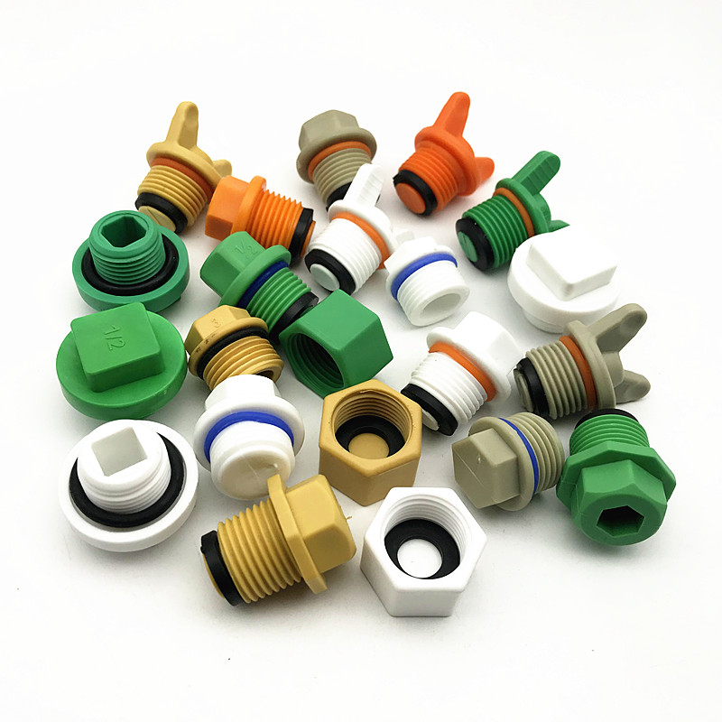 分ppr丝堵外丝堵头分1寸20塑料外牙内牙堵头试压水管接头配件
