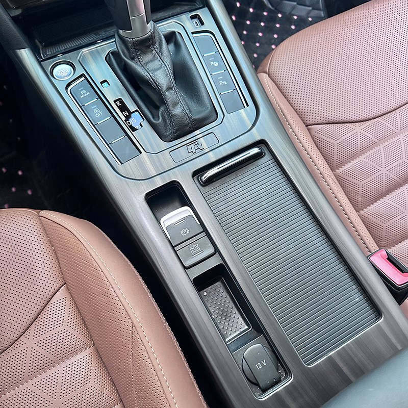 大众17-款新迈腾B8改装排挡CC水杯面板木纹内饰装饰件爆改抖音