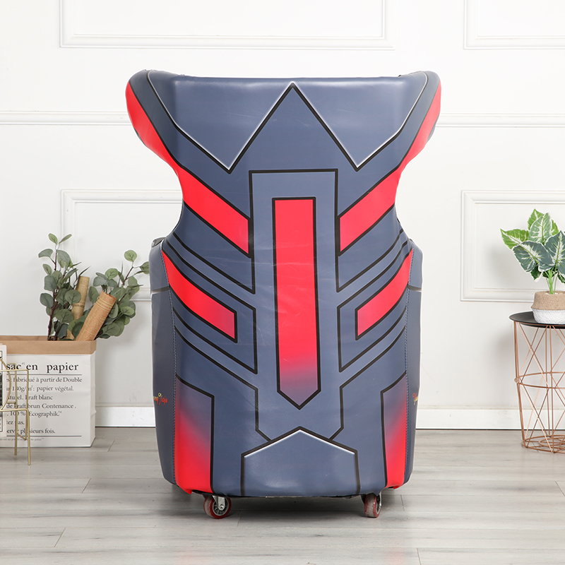 新款网吧游戏沙发桌椅单人钢架电竞懒人高背家用台式电脑座皮质椅