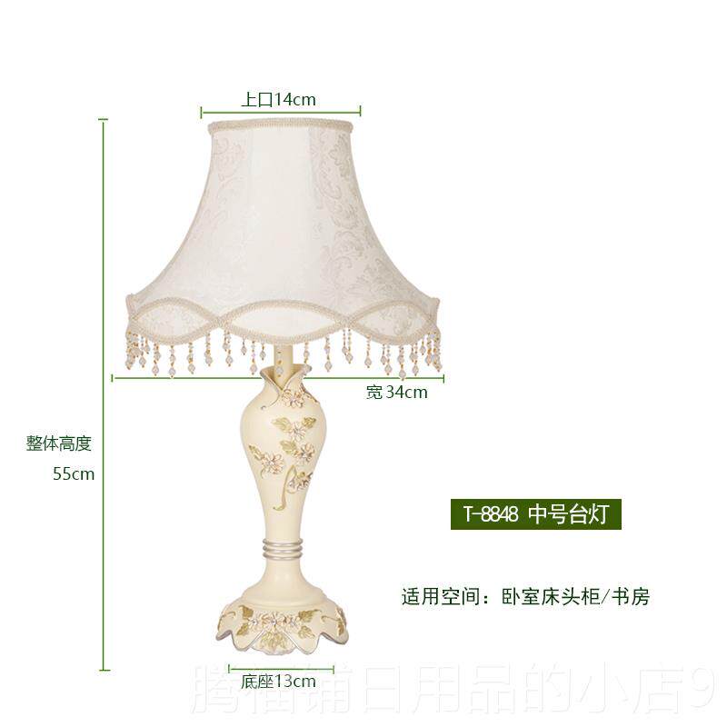 正品欧式台灯客厅覆古无障豪华宫古殿典田园桌咖啡装饰灯卧碍室床