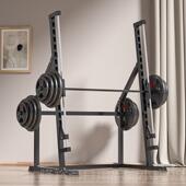 高档能多功推架举重床深蹲架男一体卧架杠铃家用史密斯架保护器材