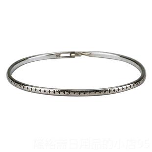 高档Werkstatt Mnchen德国慕尼黑黑先小暗u众设计手镯925纯银锋男