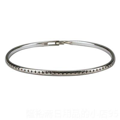 高档Werkstatt Mnchen德国慕尼黑黑先小暗u众设计手镯925纯银锋男