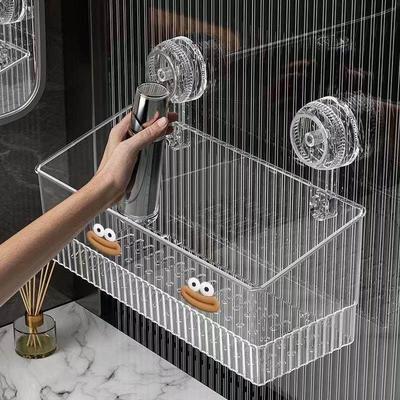 日本进口吸盘置物架洗手洗漱台厕所卫生间免打孔壁挂墙上收纳神器