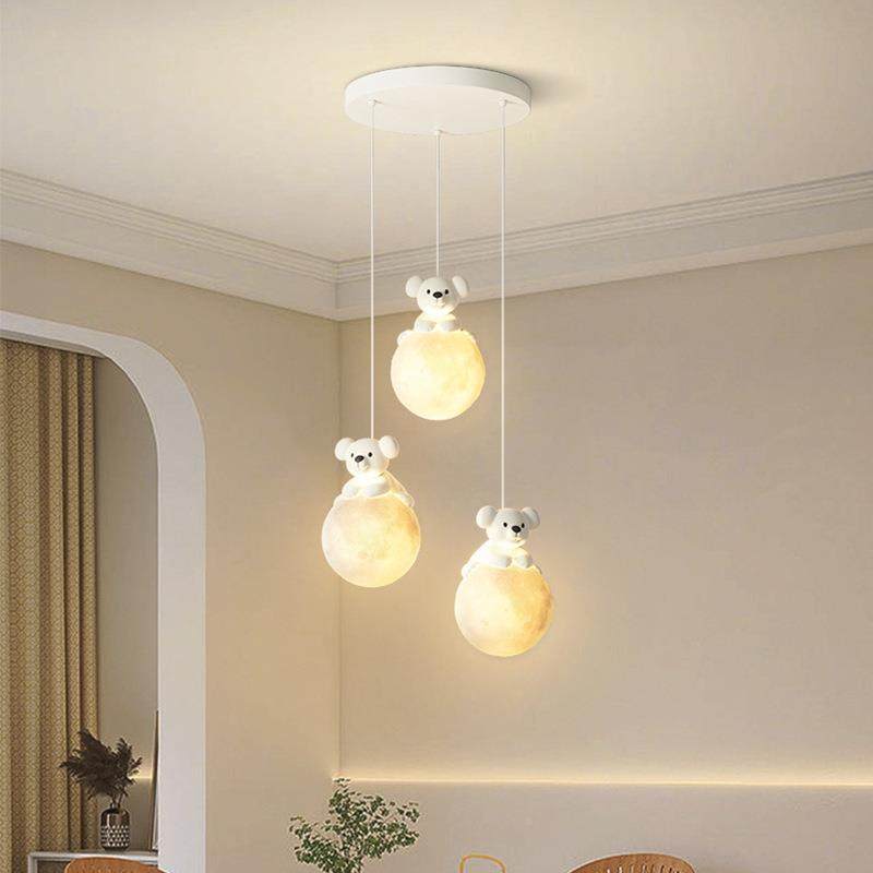 全光谱关网奶油风阳红考拉卧室床头小吊灯玄台儿童房氛围446护眼