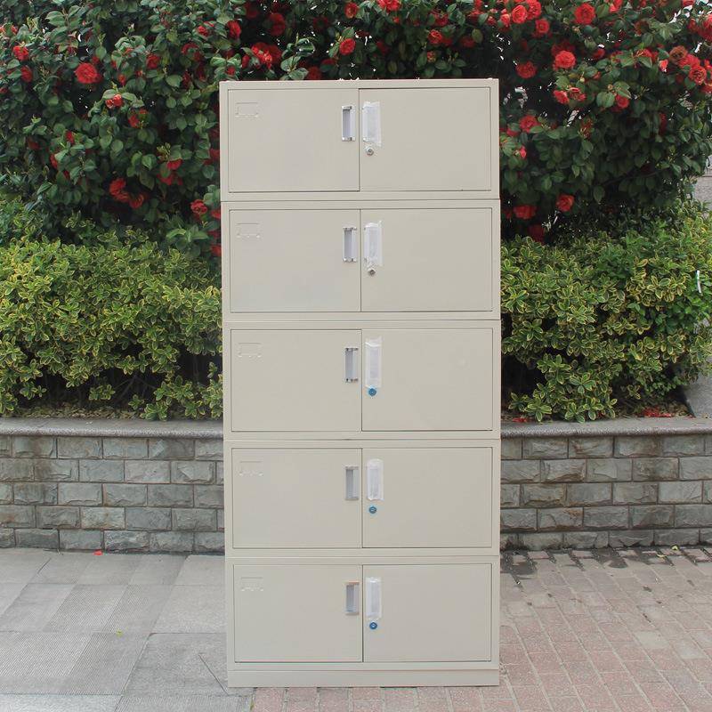 办室钢制皮文件公柜财务料柜铁储物柜分体五节档案柜凭BIX证柜资