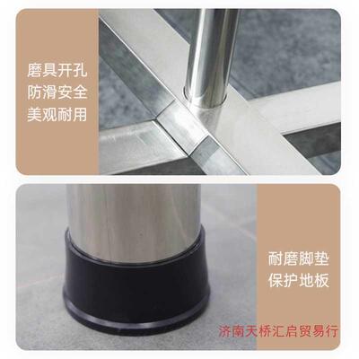 桌腿腿饭桌圆桌餐脚厚圆台架XCL304不钢锈支架金属折叠台加桌户外