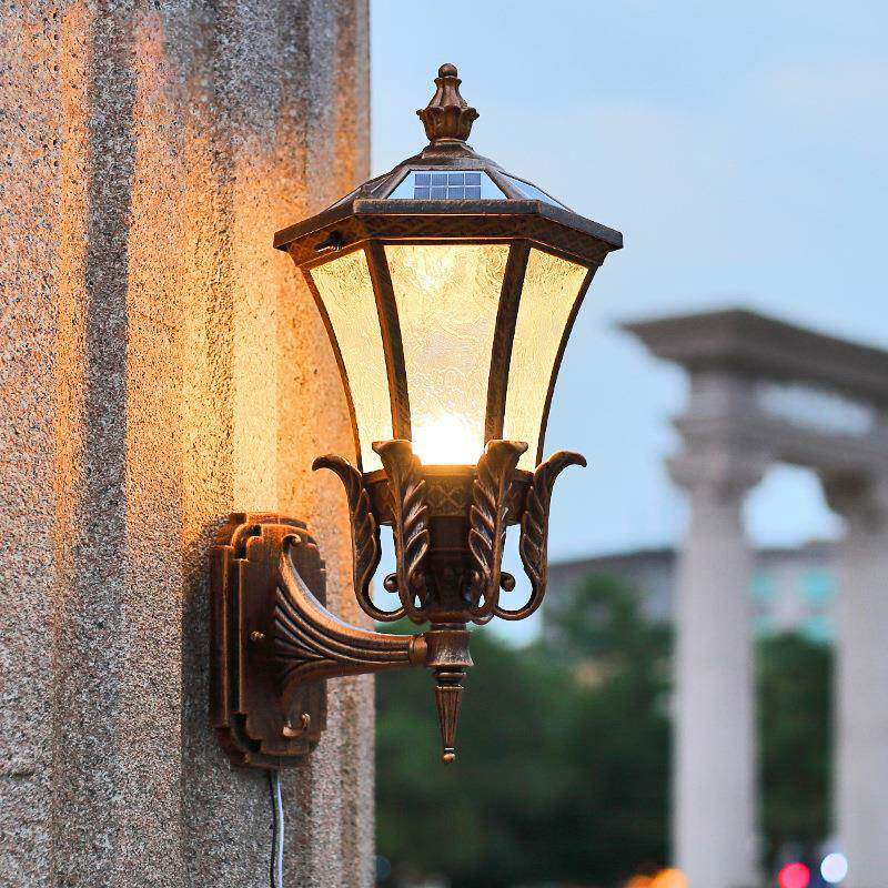 户外壁灯防太阳led超亮家水用能HP56398欧式门口阳台外室外庭院露