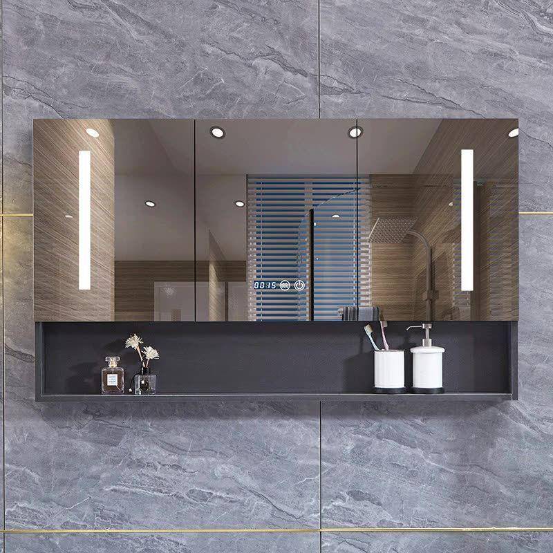 H2h浴室所能镜柜挂墙pDyhkDeR式卫生镜子间带置物架防水储物厕洗