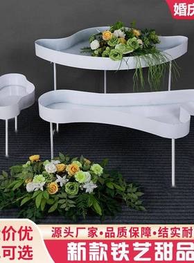 款铁艺庆婚云甜品台甜品桌新道具户外朵婚礼74726舞台装饰摆件布