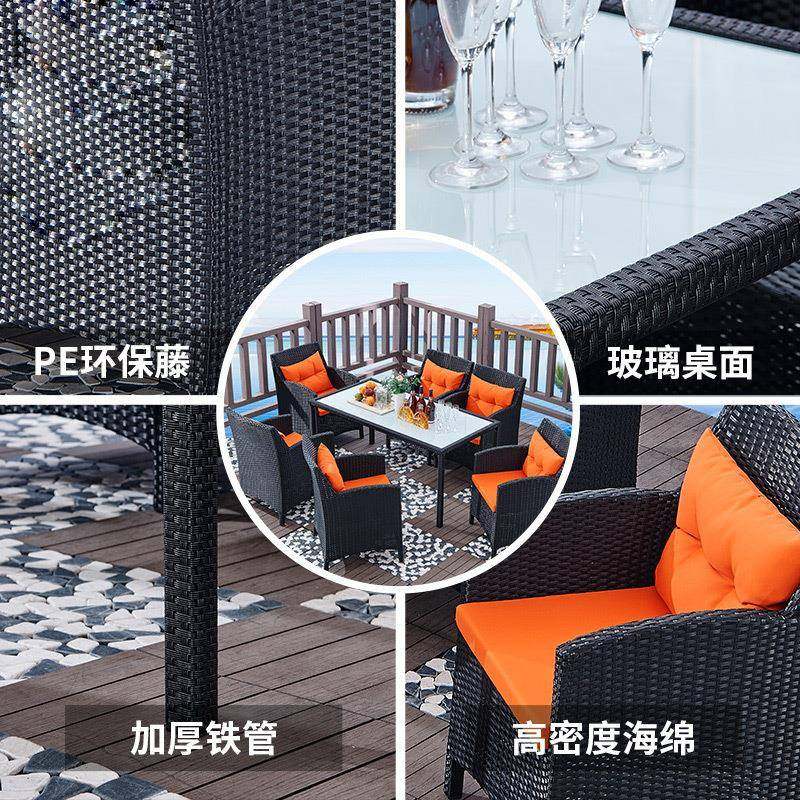 户外桌别墅庭院花园桌567椅休椅闲露台藤椅木桌组合室编外塑藤桌,商业/办公家具,商用藤编家具,淘宝优惠券,粉丝福利购,淘宝优惠卷