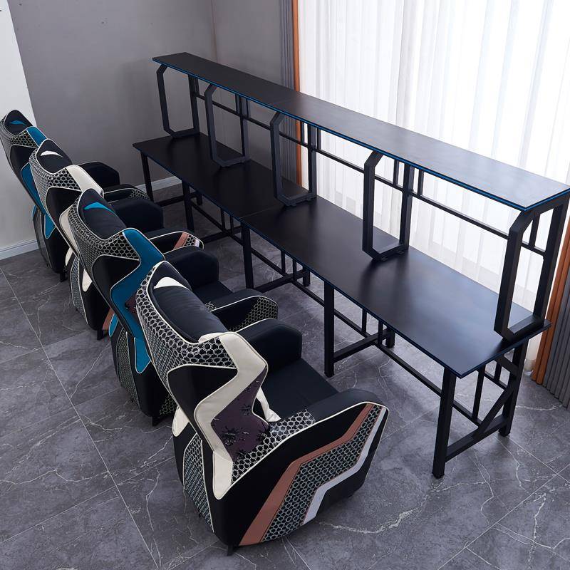 cs款电网11231桌网咖商用沙竞发双层电竞新酒店防盗锁桌拼接连体