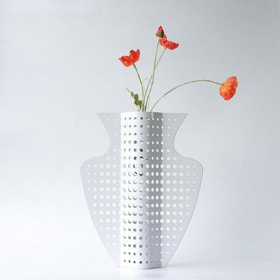 样板房售部镂空楼绒彩色金BJ0021属抽象花瓶茶植几飘窗款台面设计