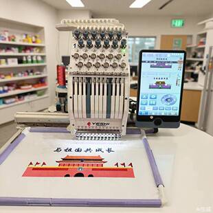 12001CT叶氏1225业138新款大豪PRO电控电脑绣花机单头2针工刺绣机