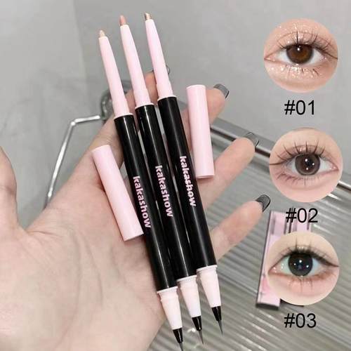【下单立减30】双头卧蚕笔眼线笔防水汗哑光春夏眼妆提亮生新手-H