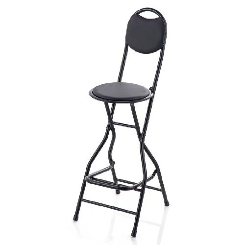 批折叠椅靠背吧椅桥钓椅高脚酒吧椅子前台吧椅免安装家用休闲加高