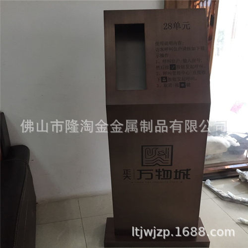 江苏楼盘仿古铜不锈钢门禁主机立柱单元可视对讲设备主机支架