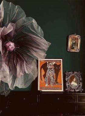 花大型大花花巨件型真丝ATS丝网花婚庆橱装饰摆纱花窗台布置