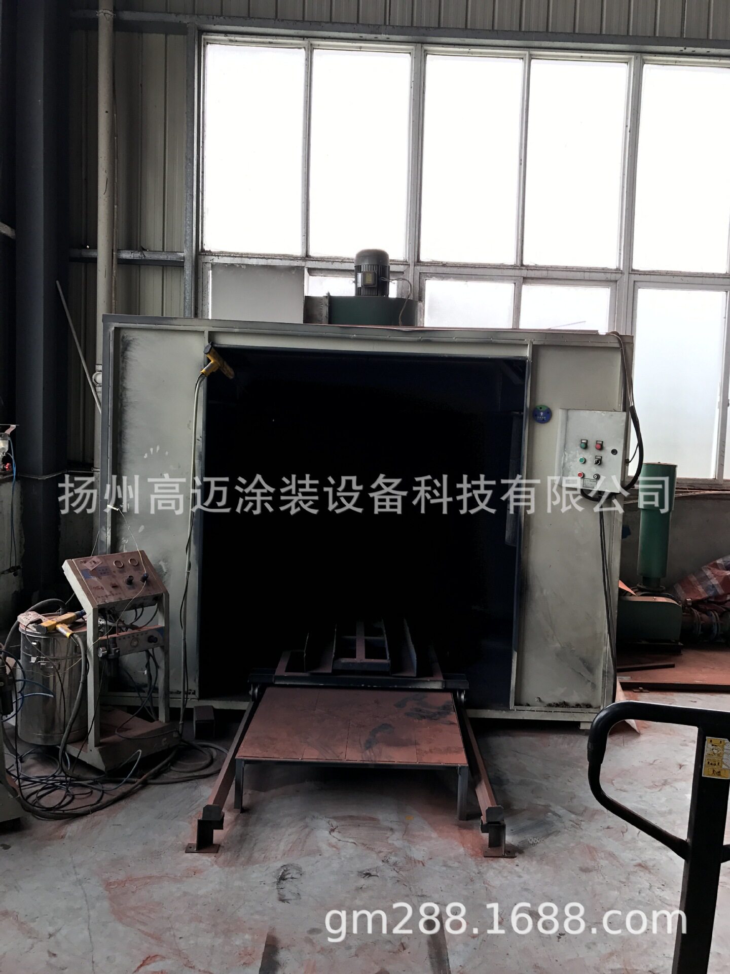 单工位金属重件静电喷塑工作台