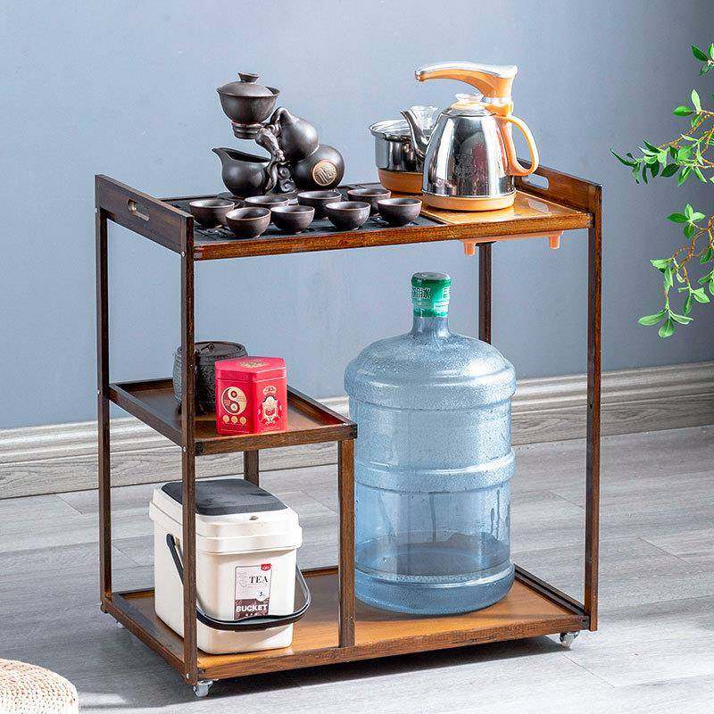 移动小茶台简茶桌约家用茶车客壶厅阳台烧水一茶几茶盘PVA茶具套