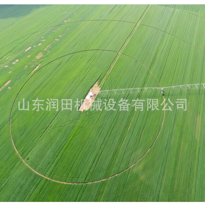 大型中心枢轴指针式喷灌机农田浇地机械圆形固定时针移动灌溉设备