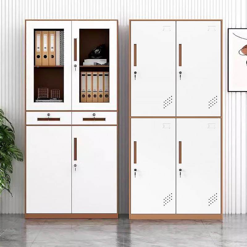 拆装色件柜窄边钢制铁皮柜办公套室资料更档案柜带锁储文物柜HS-9